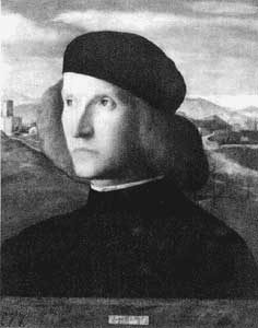 Ritratto (presunto) di Pietro Bembo ad opera di Giovanni Bellini (Hampton Court)