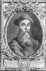 Incisione raffigurante l'autore tratta dall'edizione cominiana