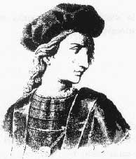 Incisione ottocentesca raffigurante Francesco Ferrucci
